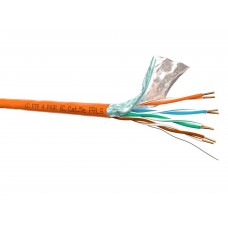54771 Кабель LC FTP4 cat.5е, одножильный / 305м / Cu / FRLS (Flame retardant low smoke) - малодымный, не поддерживающий горение / оранжевый
