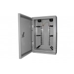 52077 Коробка распределительная без плинтов (место до 11 плинтов) металлическая для наружного использования (В43см*Г15.5см*Ш28см), замок