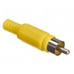 52281 Штекер RCA желтый, Netko