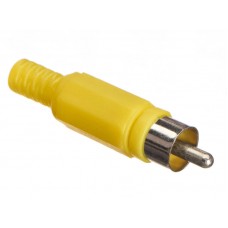 52281 Штекер RCA желтый, Netko