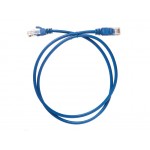 53827 Патч-корд Netko СКС UTP4 cat.5e, 1.0м, литой коннектор, синий РАСПРОДАЖА