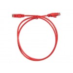53881 Патч-корд Netko СКС UTP4 cat.6, 1.0м, литой коннектор, красный