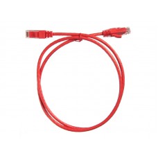 53881 Патч-корд Netko СКС UTP4 cat.6, 1.0м, литой коннектор, красный
