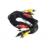53656 Шнур аудио-видео: 4RCA-4RCA ( длина 3 м, сборный) Cabletech РАСПРОДАЖА