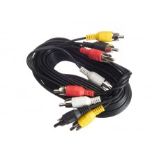 53656 Шнур аудио-видео: 4RCA-4RCA ( длина 3 м, сборный) Cabletech РАСПРОДАЖА
