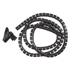 54791 Органайзер для проводов с инструментом для укладки, ID-20mm, 2м, пластик,черный, Netko