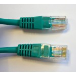 55846 Патч-корд Technolink UTP4 cat 5e, 1,0м, ВС, зеленый, литой коннектор РАСПРОДАЖА