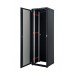 58254 LN-JM12U6080-CC-111-A Напольный шкаф Just1Minute Aluminium 12U (600х800х622), 19, со стеклянной дверью, защелками для блокировки боковых панелей и задняя металлическая дверь с замком
