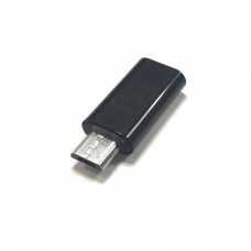 56905 Переходник гнездо Type-C - штекер micro USB, Netko, черный