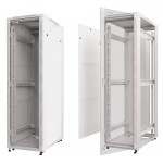 53534 Шкаф напольный 42U серия TS(AS) (800х1012х2055), передняя дверь стекло, серый, разобранный Netko (упакован в 3 коробки)