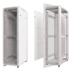 53534 Шкаф напольный 42U серия TS(AS) (800х1012х2055), передняя дверь стекло, серый, разобранный Netko (упакован в 3 коробки)