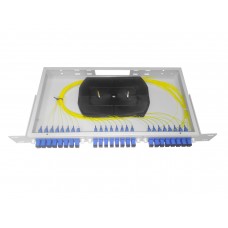 56410 Кросс оптический 19, 1U 8 LC SM, укомплектованный