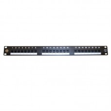 55665 Патч-панель UTP, 19, 24 порта RJ45, cat.6а, 1U, Dual Type IDC, Netko СКС РАСПРОДАЖА