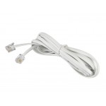 51178 Удлинитель телефонный (6р4с) 3 метра / белый, Netko