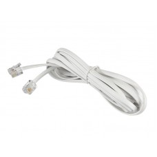 51178 Удлинитель телефонный (6р4с) 3 метра / белый, Netko