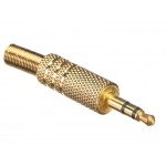 51702 Штекер 3.5 стерео (золотой), Netko