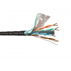 53950 Кабель F/UTP4 (FTP4) cat.6 NETKO /4 пары 23 AWG BC / одножильный / экранированный, с крестовиной/ для наружных работ / 305м, FLUKE TEST