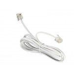 52206 Удлинитель телефонный (6р4с) 2 метра / белый блистер, Netko РАСПРОДАЖА