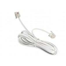 52206 Удлинитель телефонный (6р4с) 2 метра / белый блистер, Netko РАСПРОДАЖА