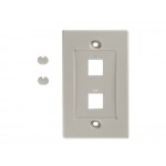 51162 Накладка для внутренней розетки RJ45 / 2 порта / белая РАСПРОДАЖА