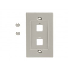 51162 Накладка для внутренней розетки RJ45 / 2 порта / белая РАСПРОДАЖА