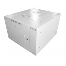 58416 Шкаф настенный 9U серия DUO (600х550х500), 2-х секционный, передняя дверь металл, собранный, серый Netko