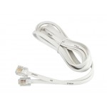 51175 Удлинитель телефонный (6р4с) 2 метра / белый, Netko