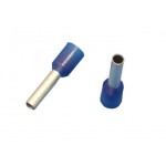 54843 Штыревой втулочный кабельный наконечник E 2508 (НШВИ F=8мм) 2,5мм2, изолированный, синий, 100шт., Netko