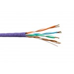 52440 Кабель U/UTP4 cat.5e NETKO /4 пары 24 AWG BC / 305м / нг(А)-HF LSZH - малодымный, не содержащий галогенов, фиолетовый, одножильный СКС, FLUKE TEST