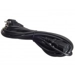 53077 Кабель питания (евровилка - штекер IEC C13) 3*0,75мм2, 3м, черный, Netko