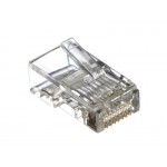 52259 Коннектор RJ-45 Netko (8p8c) cat.5е, для одножильного и многожильного кабеля (нож с 2-мя зубцами), 100шт. (от 10000 шт)