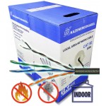 56325 Кабель KAZENERGOKABEL U/UTP Cat 5e, PVC, 4x2x0,52 (AWG 24), 305м., нг(А)-LSLTx, серый ЗАКАЗ