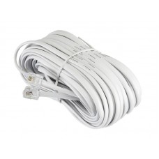 52216 Удлинитель телефонный (6р4с) 15 метров / белый, блистер, Netko РАСПРОДАЖА