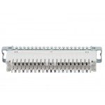 55882 Плинт ТК размык., ABS, 10 пар, медь, нумерация (1-0), бело-серый