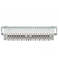 55882 Плинт ТК размык., ABS, 10 пар, медь, нумерация (1-0), бело-серый