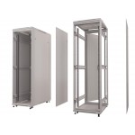65162 Шкаф напольный 42U серия Expert (600х800х2050), напольный, БЕЗ ПЕРЕДНЕЙ ДВЕРИ, серый, разобранный Netko (упакован в 3 коробки)