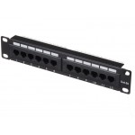 52779 Патч-панель UTP, 10, 12 портов RJ45, cat.5е, 1U, 110 Type, L