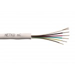 52072 Кабель Телефонный 6с, CCS, Netko, 100м, круглый, белый РАСПРОДАЖА