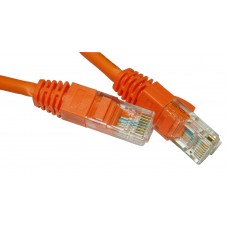 53859 Патч-корд Netko СКС UTP4 cat.5e, 2.0м, литой коннектор, LSZH, оранжевый