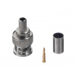 53453 Коннектор BNC для RG-59, цинк/медь, для обжимного инструмента, Netko