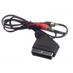 53657 Шнур аудио-видео: SCART (21 pin)-2RCA ( длина 1.2 м, сборный) Cabletech РАСПРОДАЖА