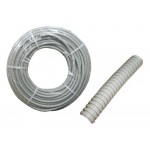 56679 Труба гофрированная, ПВХ, легкая, с зондом, d40 мм, серая, 25м УП