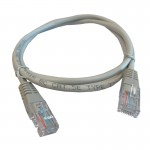 57106 Патч-корд Technolink UTP4 cat 5e, 1,0м, ВС, LSZH, серый, литой коннектор (упак 10)