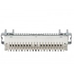 52874 Плинт LSA Profil размыкаемый, ABS, 10 пар, медные контакты, универсальный, нумерация (1-0), бело-серый Netko