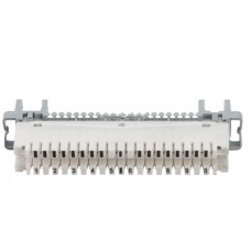 52874 Плинт LSA Profil размыкаемый, ABS, 10 пар, медные контакты, универсальный, нумерация (1-0), бело-серый Netko