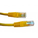55843 Патч-корд Technolink UTP4 cat 5e, 0,5м, ВС, желтый, литой коннектор РАСПРОДАЖА