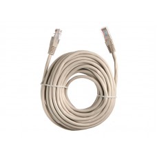 57109 Патч-корд Technolink UTP4 cat 5e, 10,0м, ВС, LSZH, серый, литой коннектор