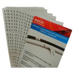 53025 Книжка (блокнот) с наклейками для маркировки кабеля, 11стр (цифры 0-9 и страница для заметок) Netko