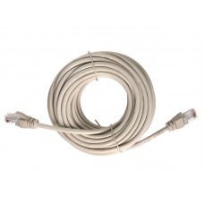 58007 Патч-корд Technolink C UTP4 cat.5е, 10.0м, CCA, LSZH, серый, литой коннектор