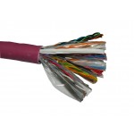 54829 Кабель NETKO UTP25 cat.5e, 305м, 0,5мм, нг(А)-HF FR-LSZH - малодымный, не содержащий галогенов, фиолетовый